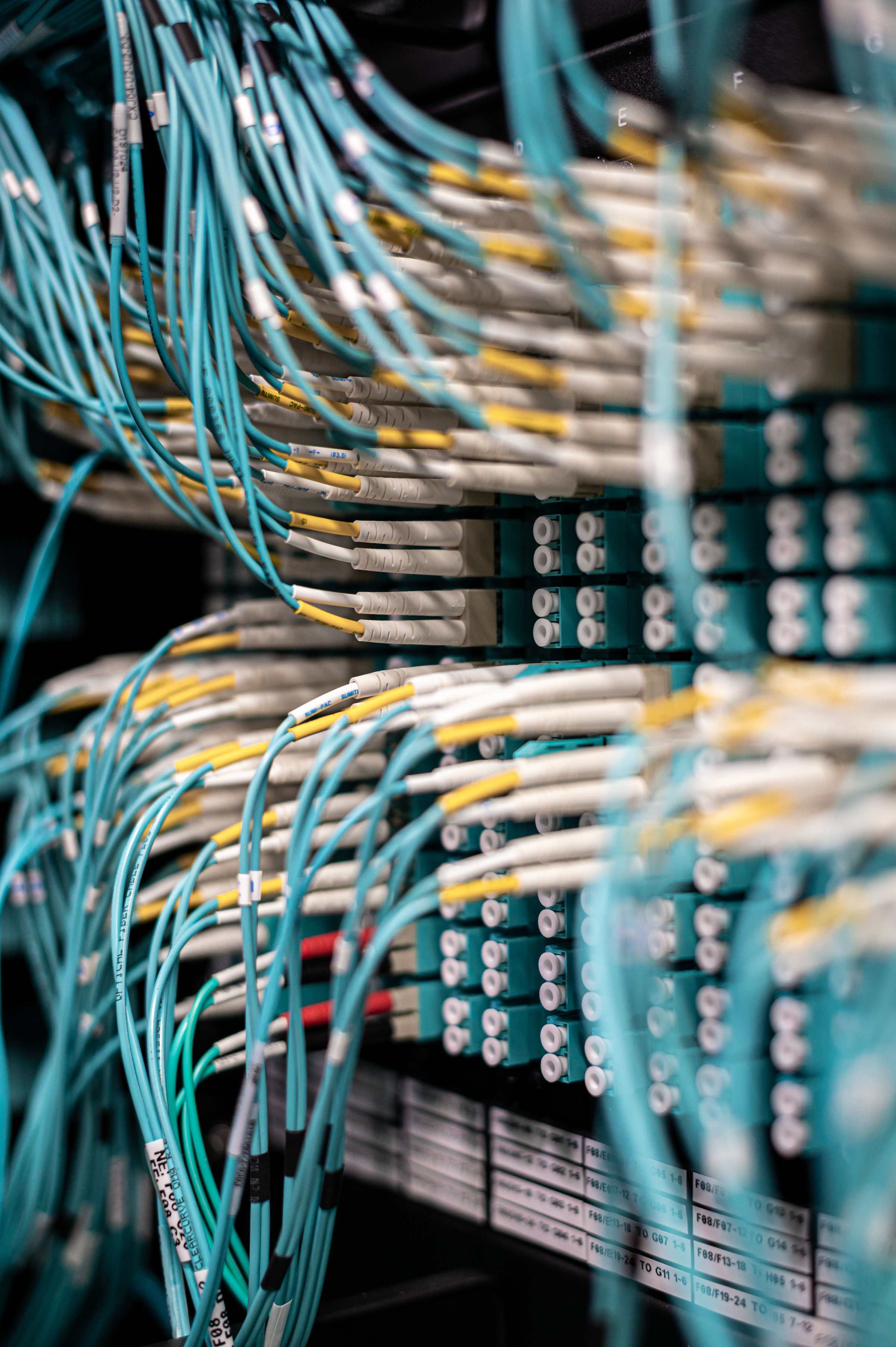 Network cabling / patch panel room