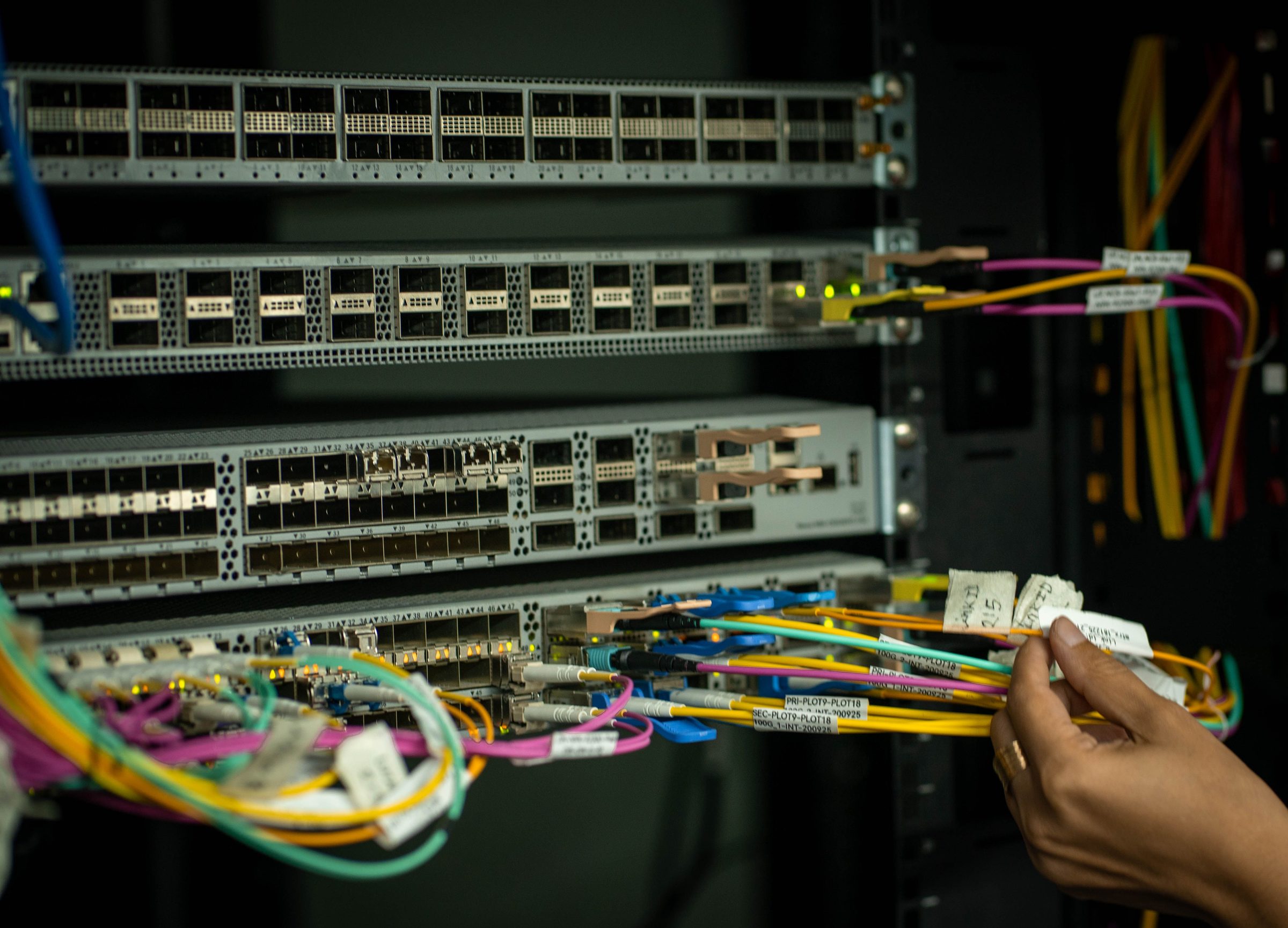 Fiber/network cable work (connectivity)